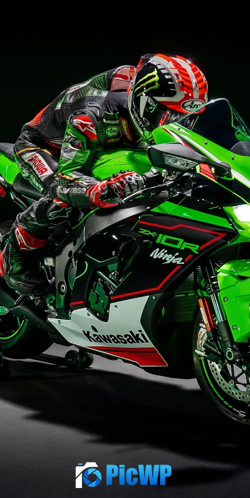 Kawasaki Ninja ZX-10R AMOLED 3K Mobile Wallpaper