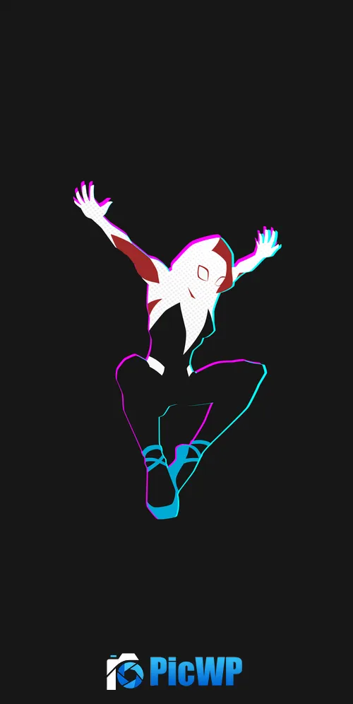 Spider-Gwen Dark 3K Mobile Wallpaper