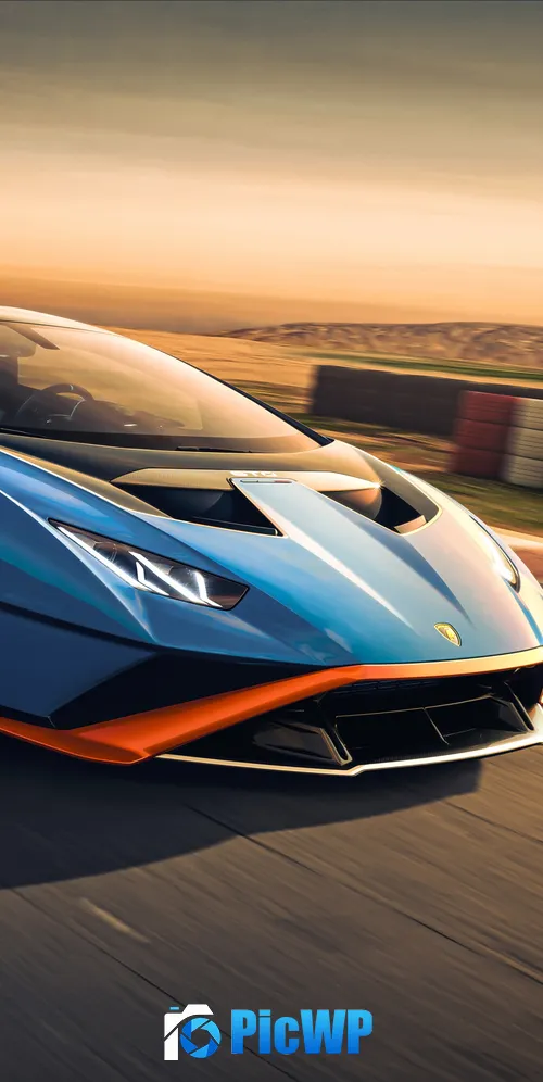 Lamborghini Huracán STO Racing 3K Mobile Wallpaper