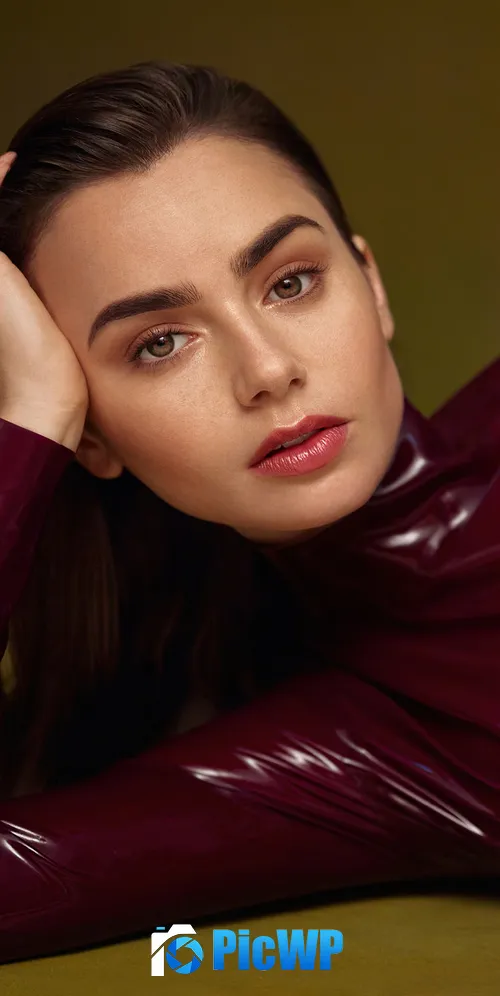 Lily Collins American actress 3K Mobile Wallpaper