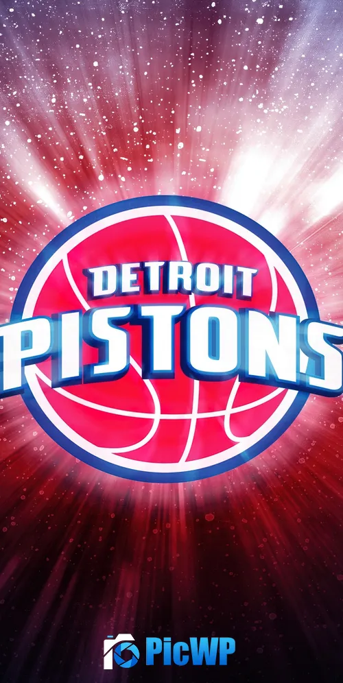 NBA Detroit Pistons 3K Mobile Wallpaper