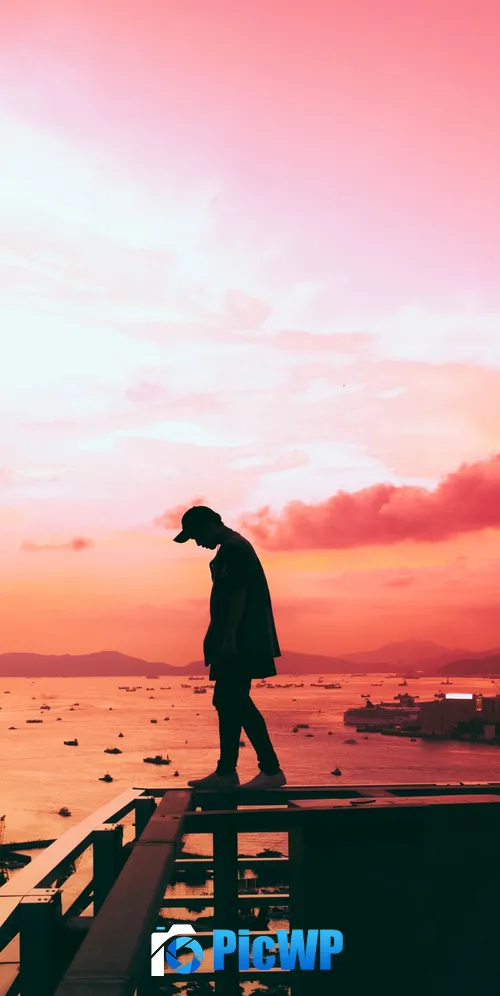 Alone Silhouette 3K Mobile Wallpaper