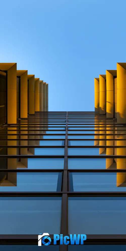 Modern architecture Look up 3K Mobile Wallpaper