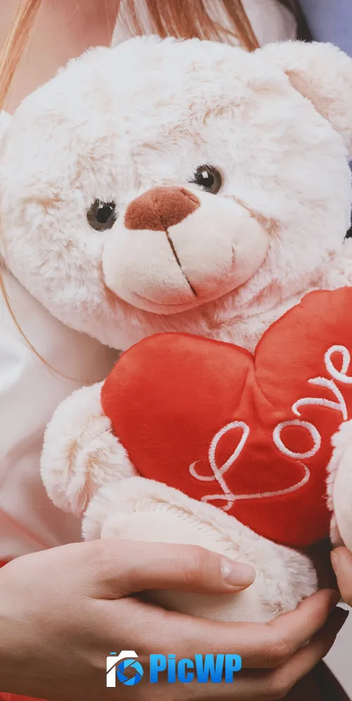 Teddy bear Couple 3K Mobile Wallpaper