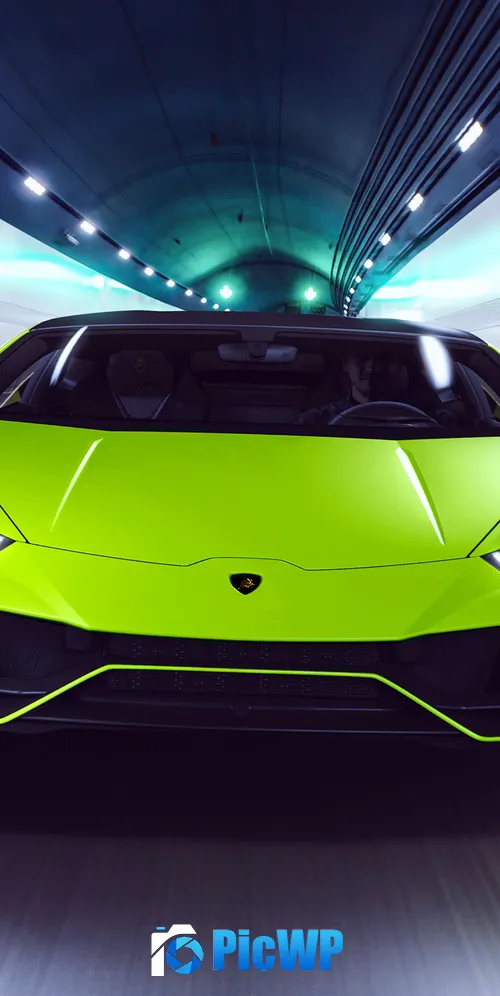 Lamborghini Huracan EVO Fluo Capsule 2021 3K Mobile Wallpaper