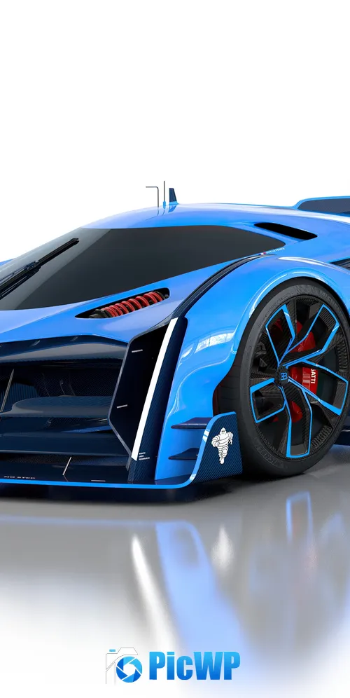 Bugatti Vision Le Mans Hypercars 3K Mobile Wallpaper