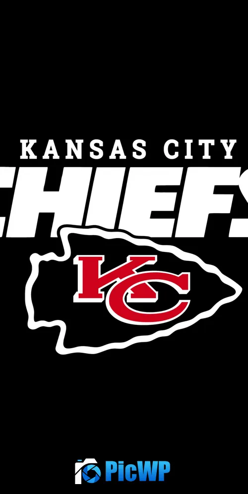 Kansas City Chiefs Black background 3K Mobile Wallpaper