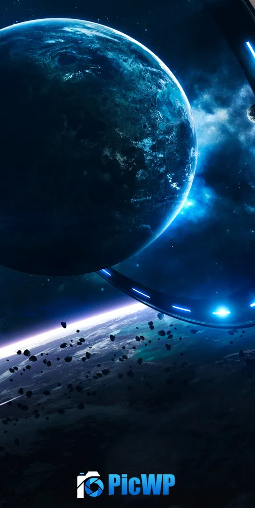 Earth Blue planet 3K Mobile Wallpaper
