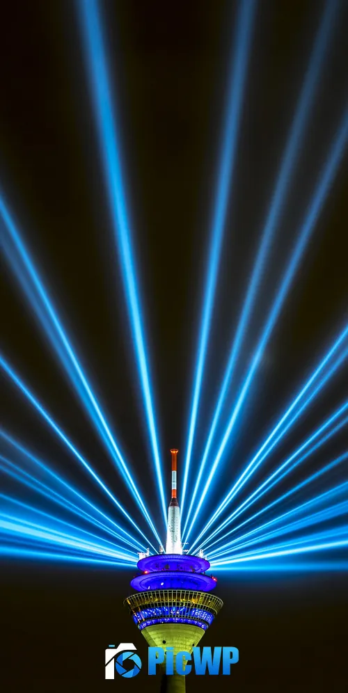Rhine Tower Rheinturm 3K Mobile Wallpaper