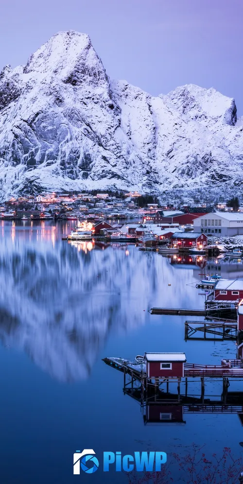 Reine Lofoten islands 3K Mobile Wallpaper