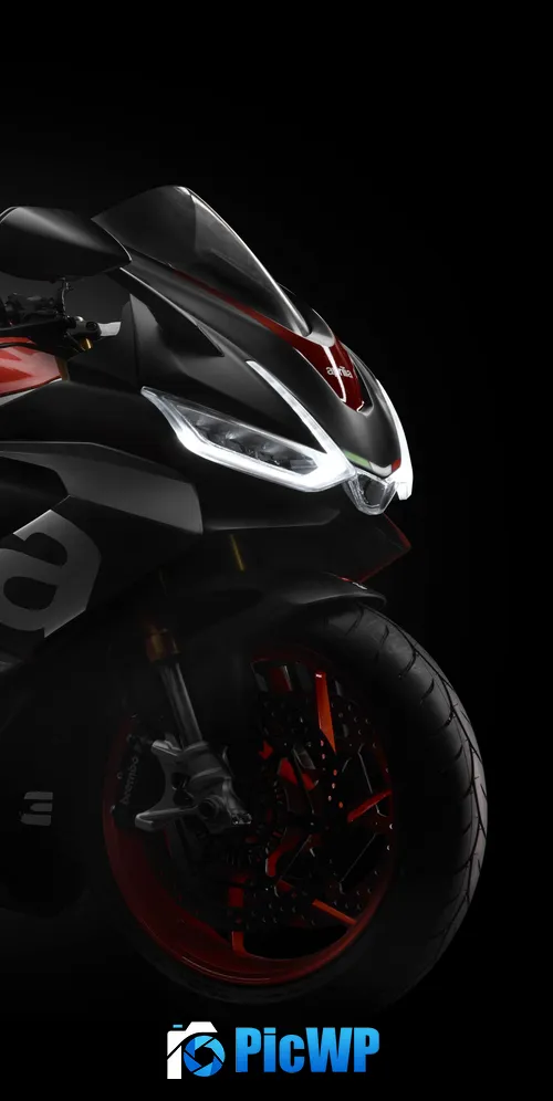 Aprilia RS 660 Black background 3K Mobile Wallpaper