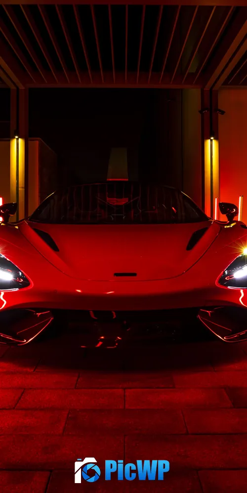 McLaren 765LT Red cars 3K Mobile Wallpaper