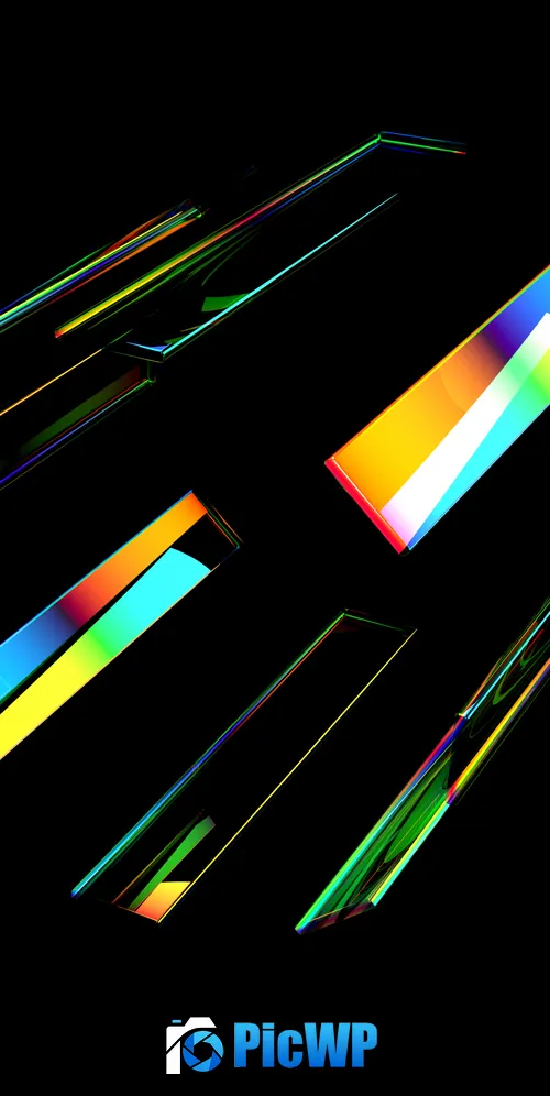 Glass Spectrum 3K Mobile Wallpaper