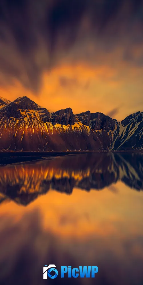 Mountains Snow covered 3K Mobile Wallpaper