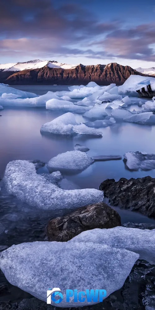 Jokulsarlon Glacier Lagoon Iceland 3K Mobile Wallpaper