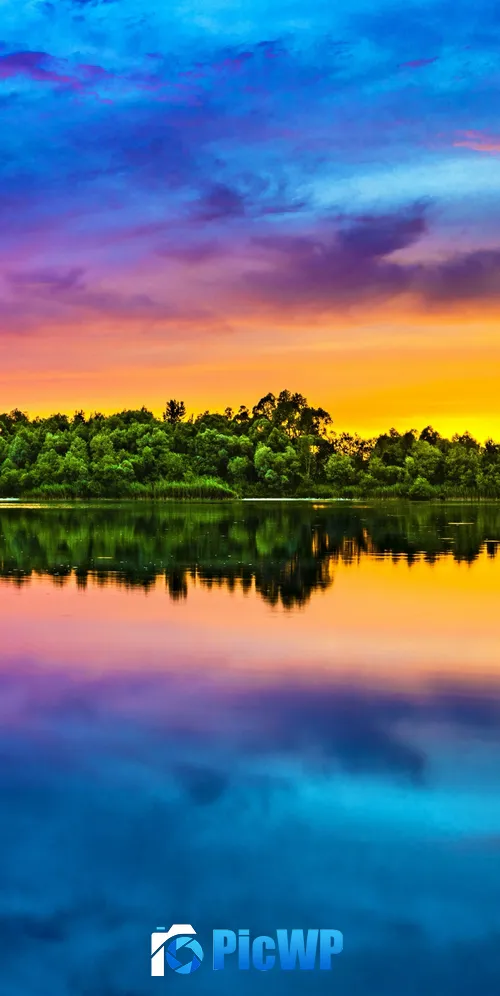 Evening sky Multicolor 3K Mobile Wallpaper