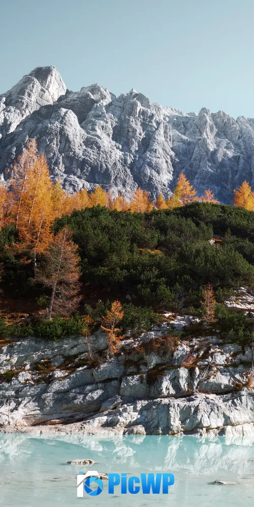 Sorapiss Mountains 3K Mobile Wallpaper
