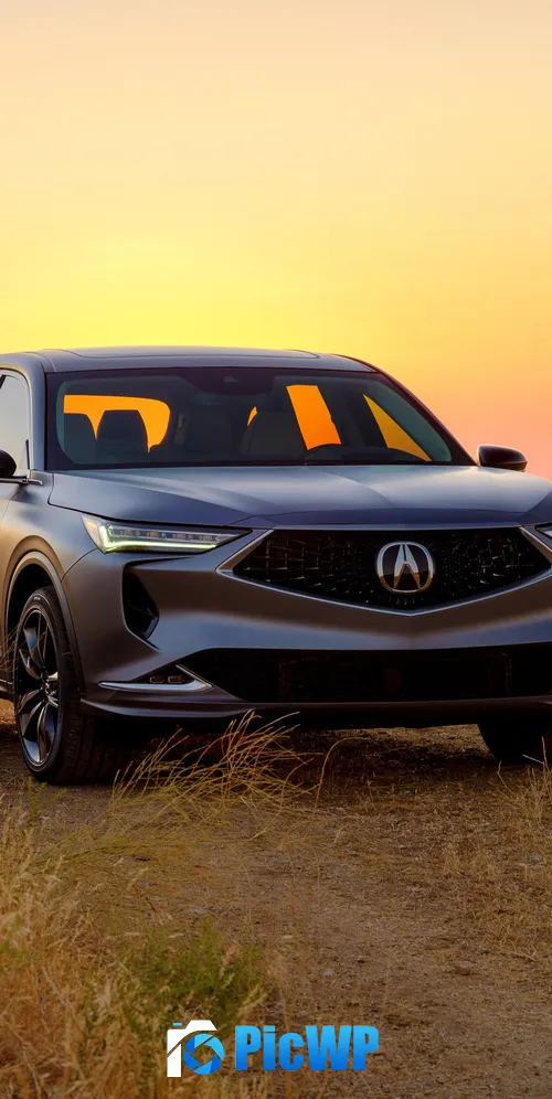 Acura MDX Prototype Sunset 3K Mobile Wallpaper