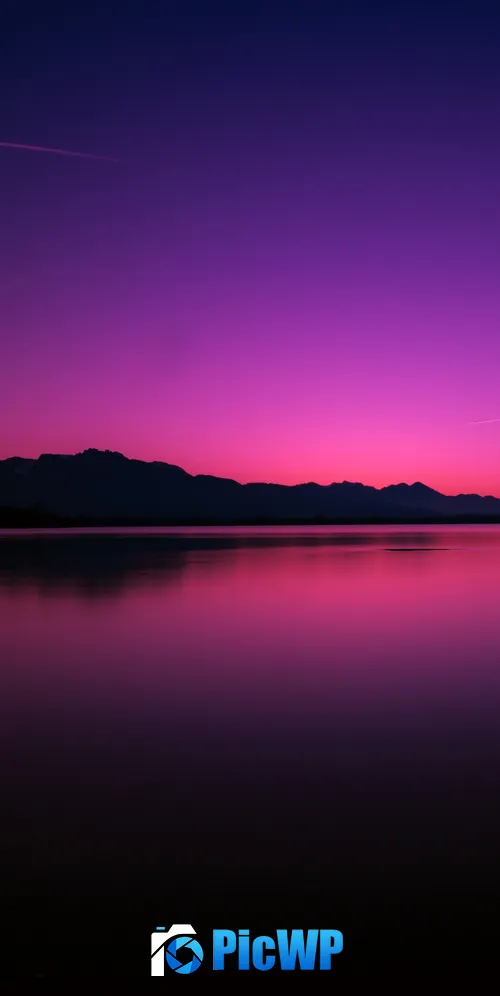 Sunset Lake 3K Mobile Wallpaper