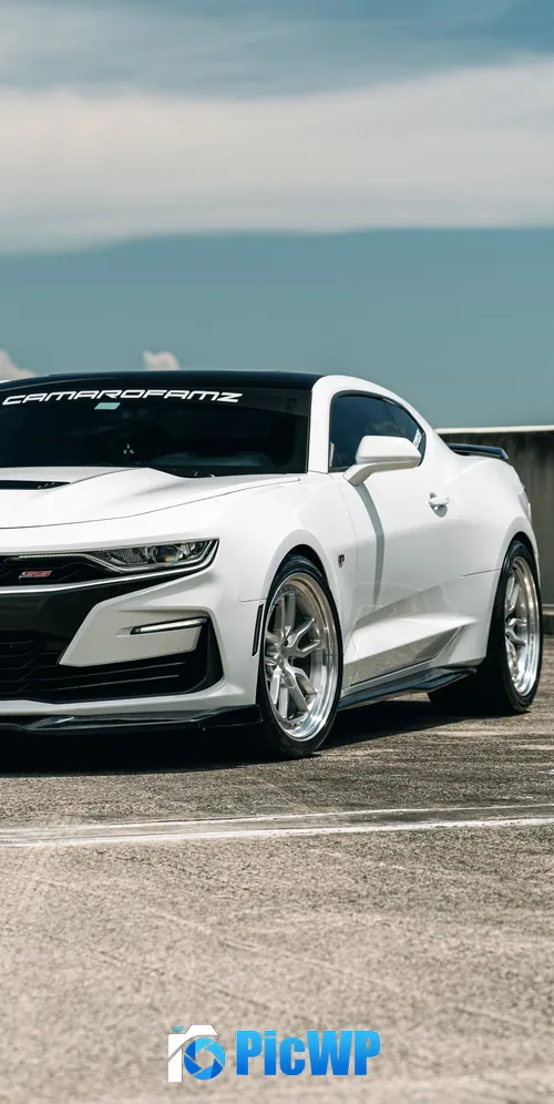 Chevrolet Camaro White cars 3K Mobile Wallpaper