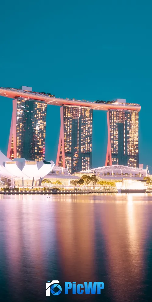 Marina Bay Sands Reflection 3K Mobile Wallpaper