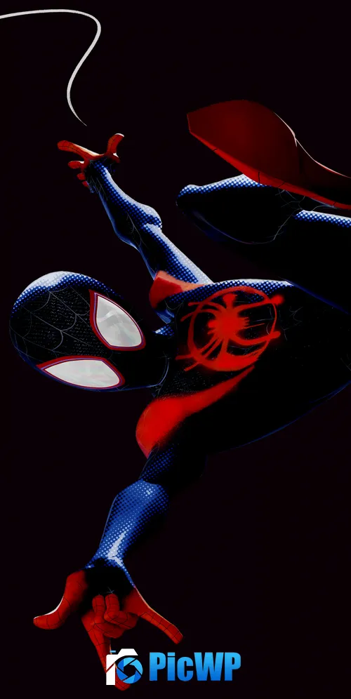 Miles Morales Spider-Man: Into the Spider-Verse 3K Mobile Wallpaper