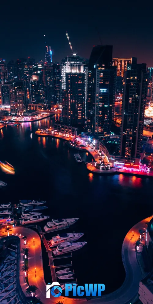 Dubai Marina United Arab Emirates 3K Mobile Wallpaper