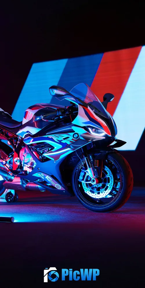 BMW M 1000 RR Neon 3K Mobile Wallpaper