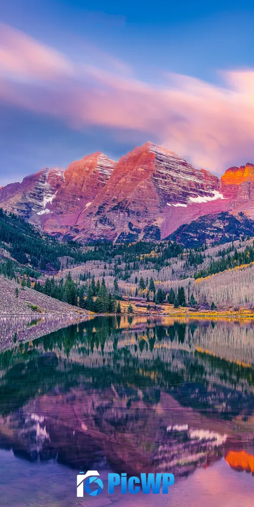 Maroon Bells Colorado 3K Mobile Wallpaper