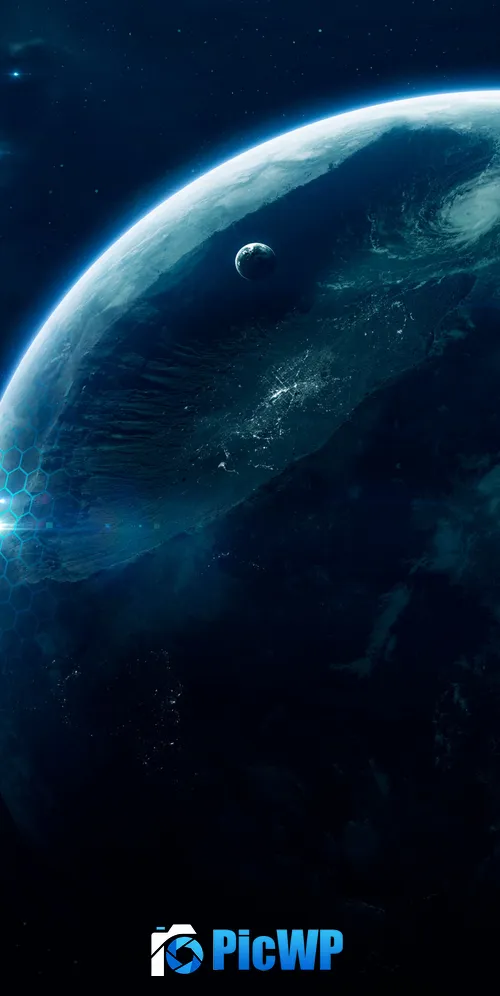 Deep space Planets 3K Mobile Wallpaper