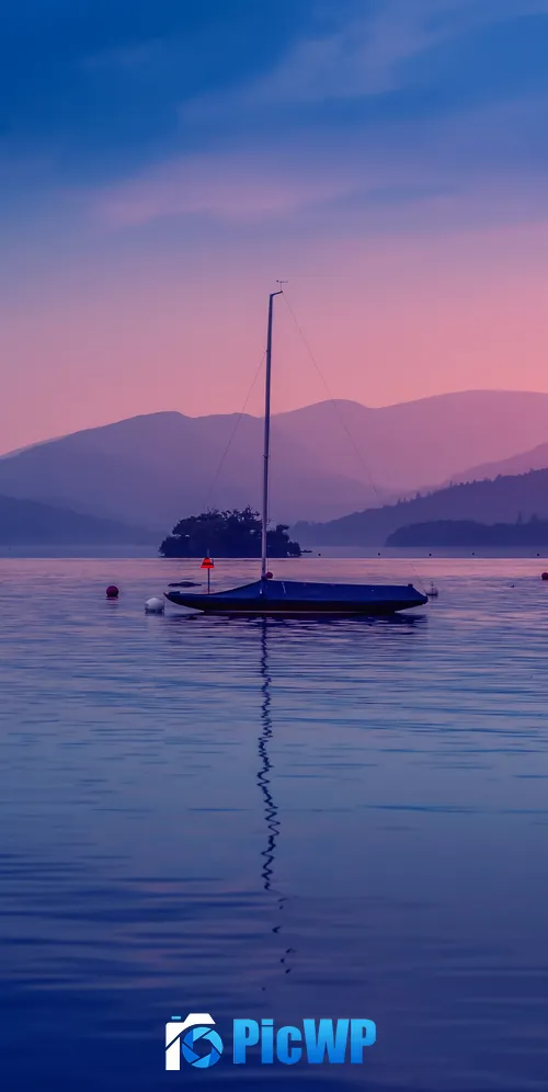 Windemere lake Boat 3K Mobile Wallpaper