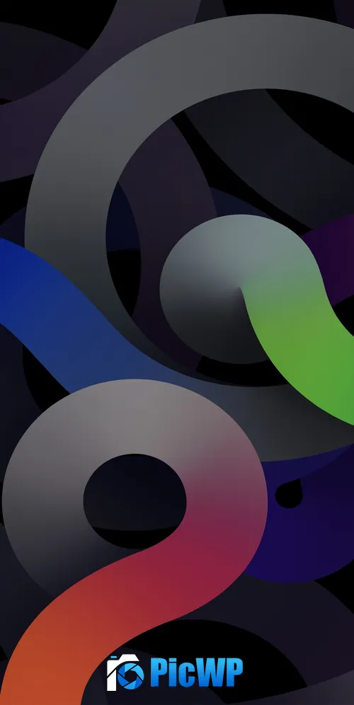 iPadOS 14 Dark Mode 3K Mobile Wallpaper