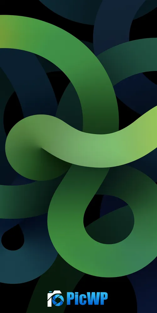 iPadOS 14 Green 3K Mobile Wallpaper