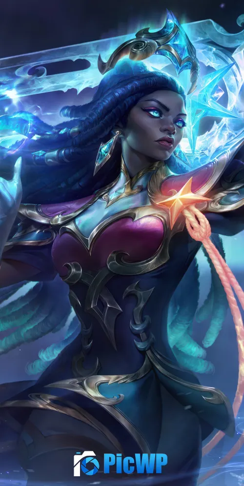 Winterblessed Senna League of Legends 3K Mobile Wallpaper