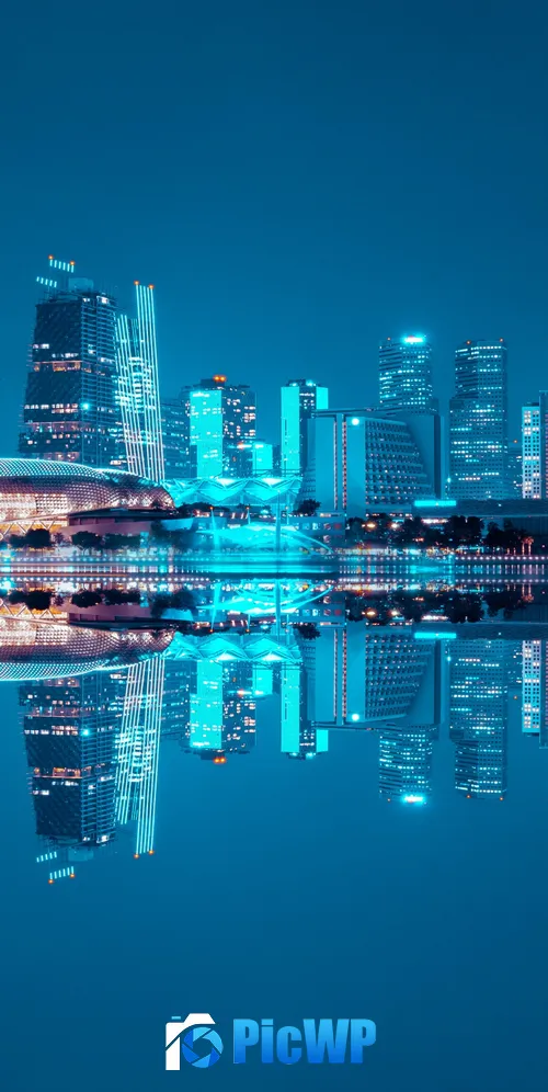 City Skyline Singapore 3K Mobile Wallpaper