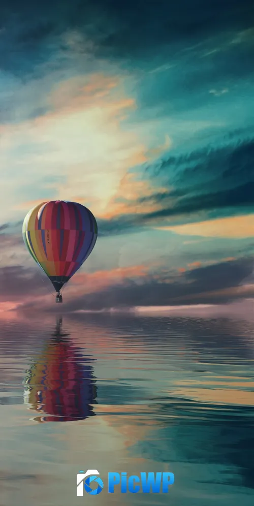 Hot air balloon Multicolor 3K Mobile Wallpaper