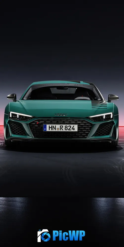 Audi R8 Green Hell Limited edition 3K Mobile Wallpaper