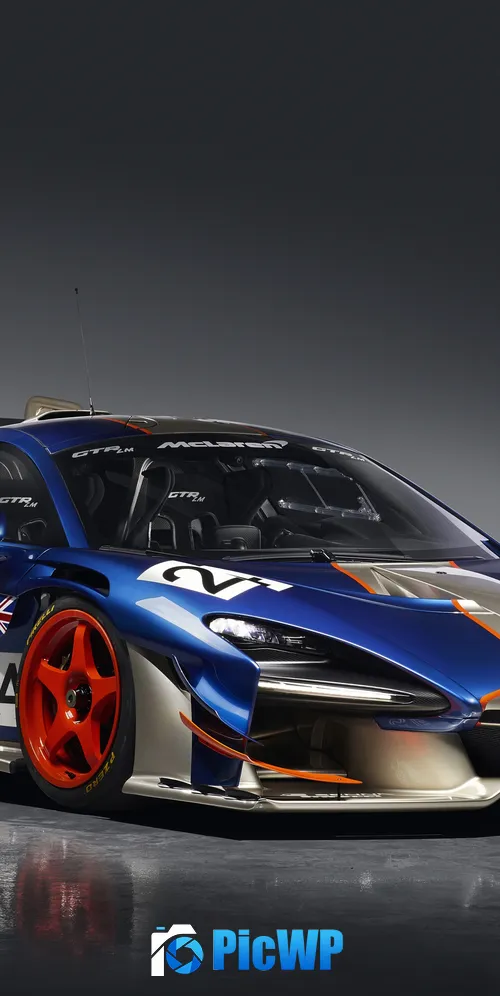 McLaren Senna GTR LM Gulf car 3K Mobile Wallpaper