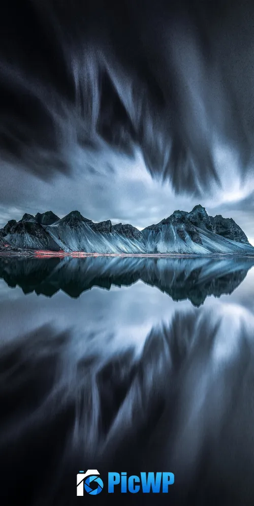 Vestrahorn mountain Evening 3K Mobile Wallpaper