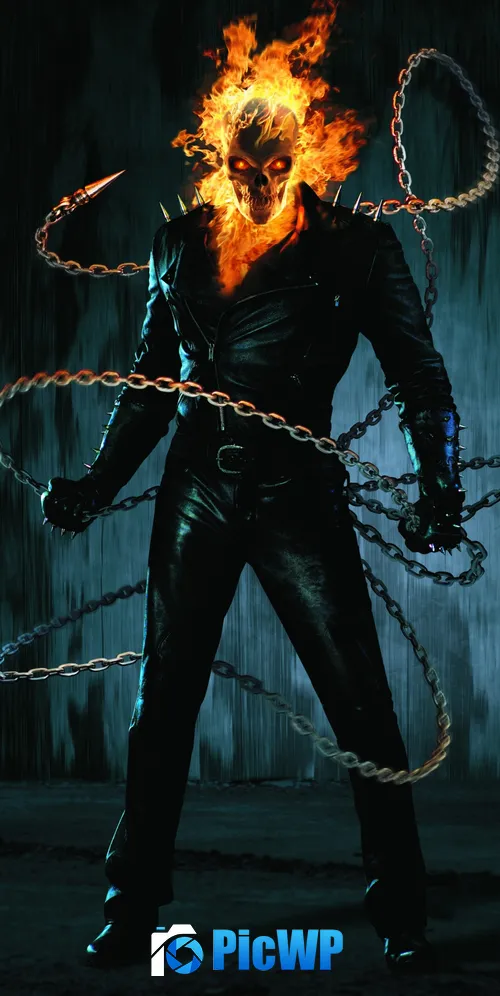 Ghost Rider Superhero 3K Mobile Wallpaper