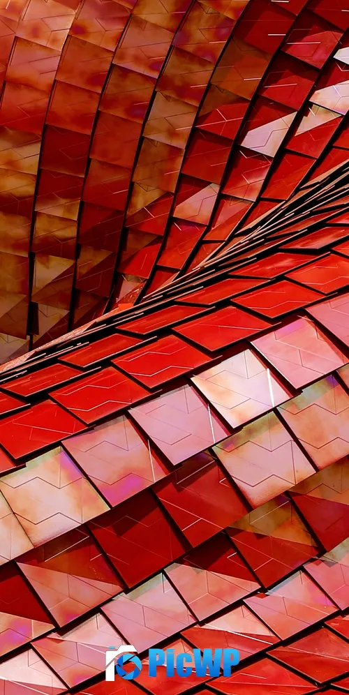 Red Roof Tiles 3K Mobile Wallpaper