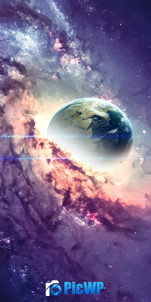 Earth Nebula 3K Mobile Wallpaper