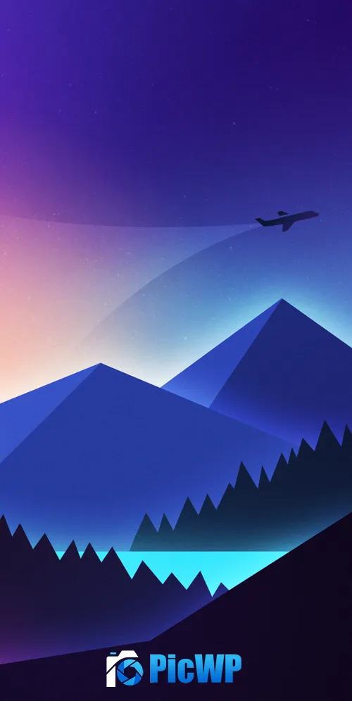 Mountains Illustration 3K Mobile Wallpaper