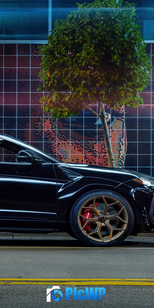 Lamborghini Urus Black cars 3K Mobile Wallpaper