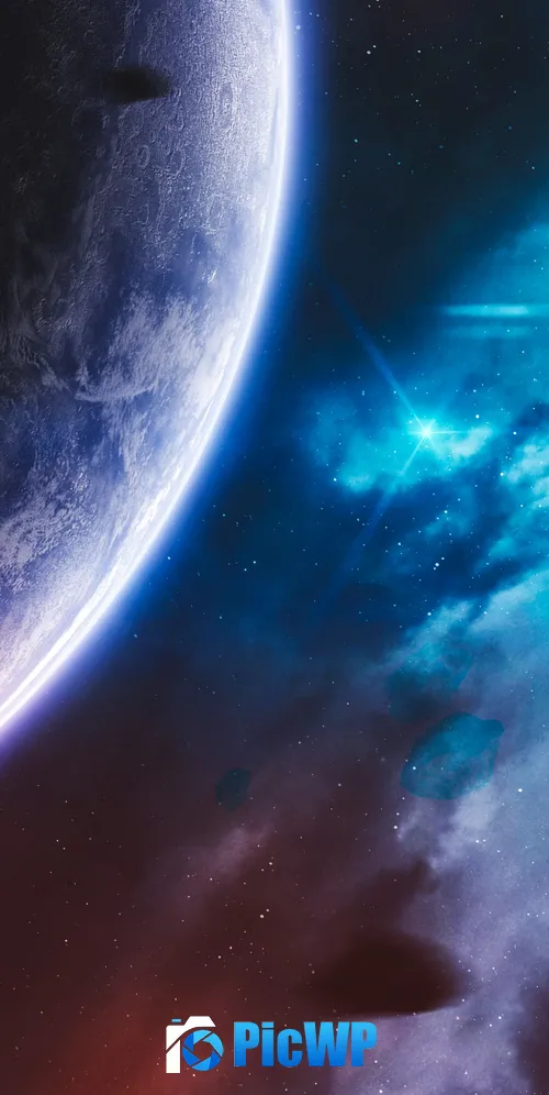 Purple Planet Cosmos 3K Mobile Wallpaper