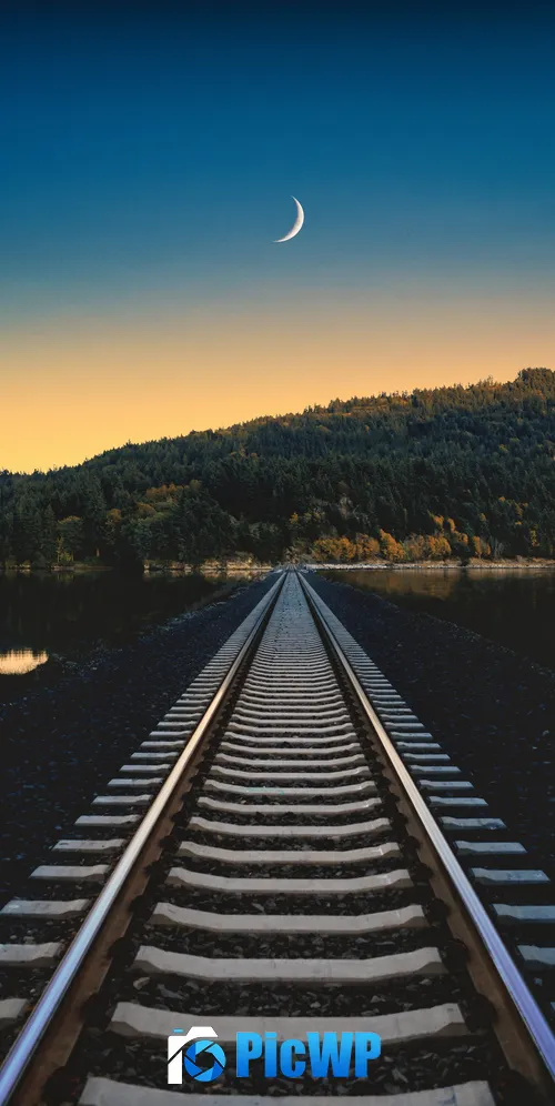 Railroad Rail track 3K Mobile Wallpaper