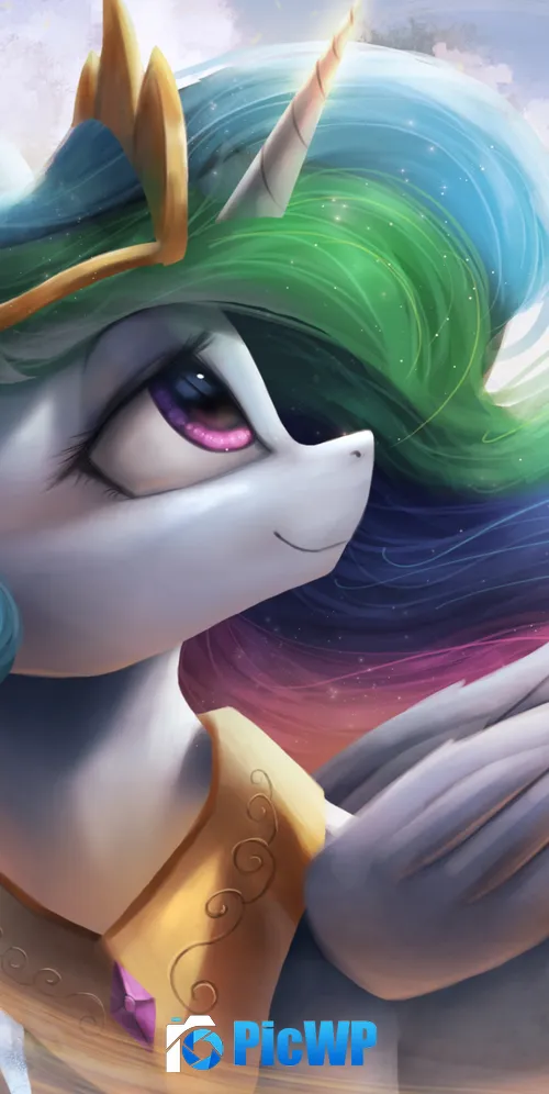 Princess Celestia My Little Pony Friendship is Magic 3K Mobile Wallpaper