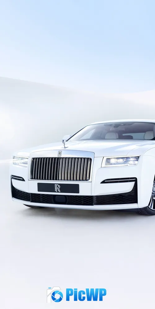 Rolls-Royce Ghost White 3K Mobile Wallpaper