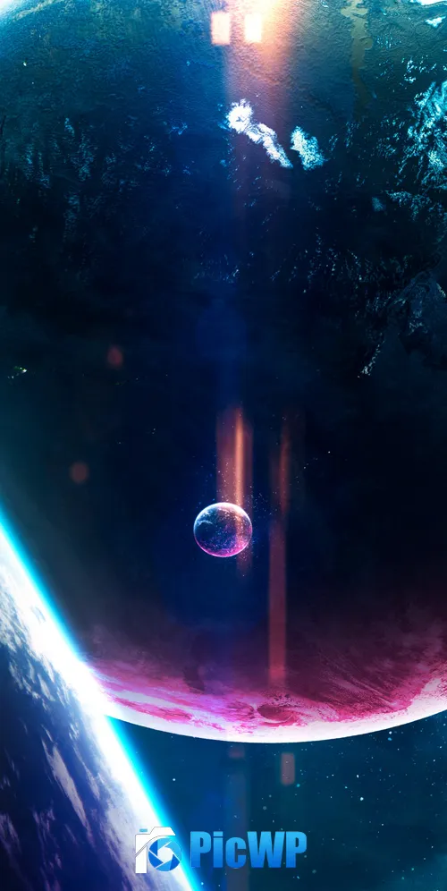 Planets Digital Art 3K Mobile Wallpaper