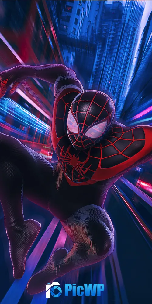 Spider-Man Miles Morales 3K Mobile Wallpaper